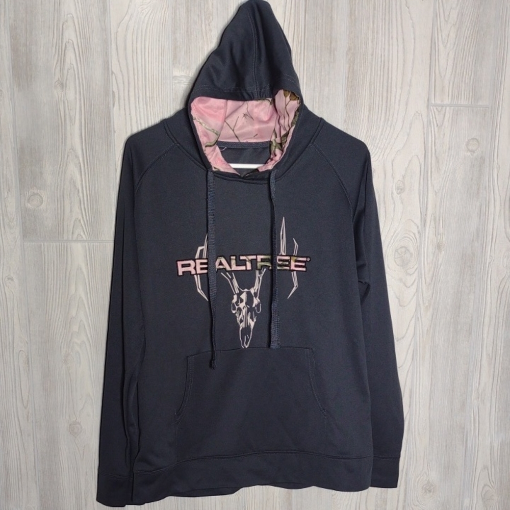 Grey And Pink Realtree Hoodie